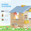 Outsunny 113cm W x 94cm D Outdoor Playhouse with Kitchen