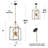  Marval 8 - Light Sputnik Square/Rectangle Dimmable Chandelier-118616311