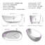 Baignoire de trempage autoportante à surface solide 70,86 po x 33,46 po