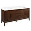 72" Aliso Double Bathroom Vanity Set with Rectangular Undermount Sinks-360717046-364294503-405049046