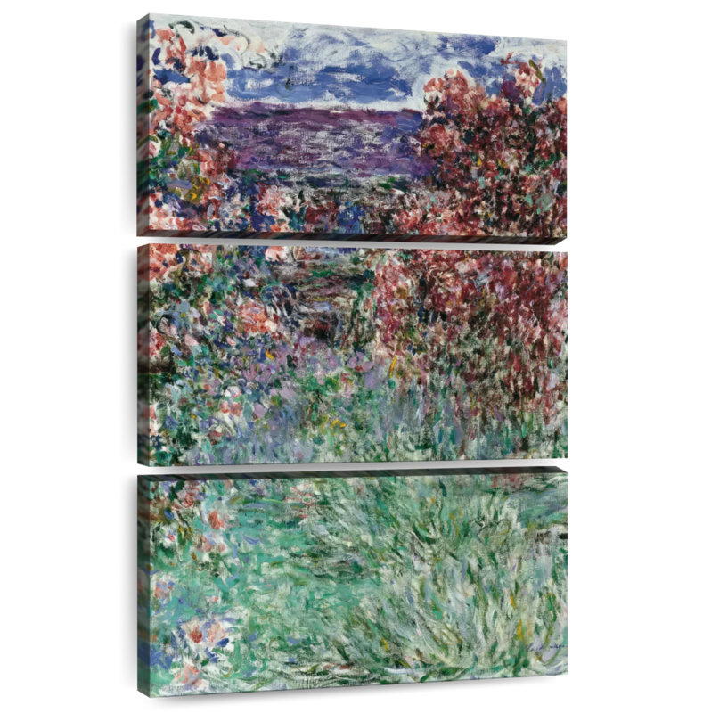 Senne La maison parmi les roses 1925, H 32 po x l 20 po