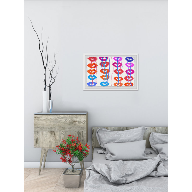 « color lèvres », reproduction de peinture à l’acrylique encadrée, 16 po x 24 po