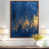 Toile avec cadre flottant brun
