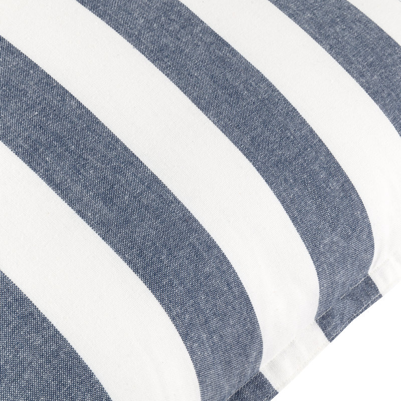 Paniagua Indoor / Outdoor Striped Square Cushion, Blue, Pillow Cover Only - No Insert