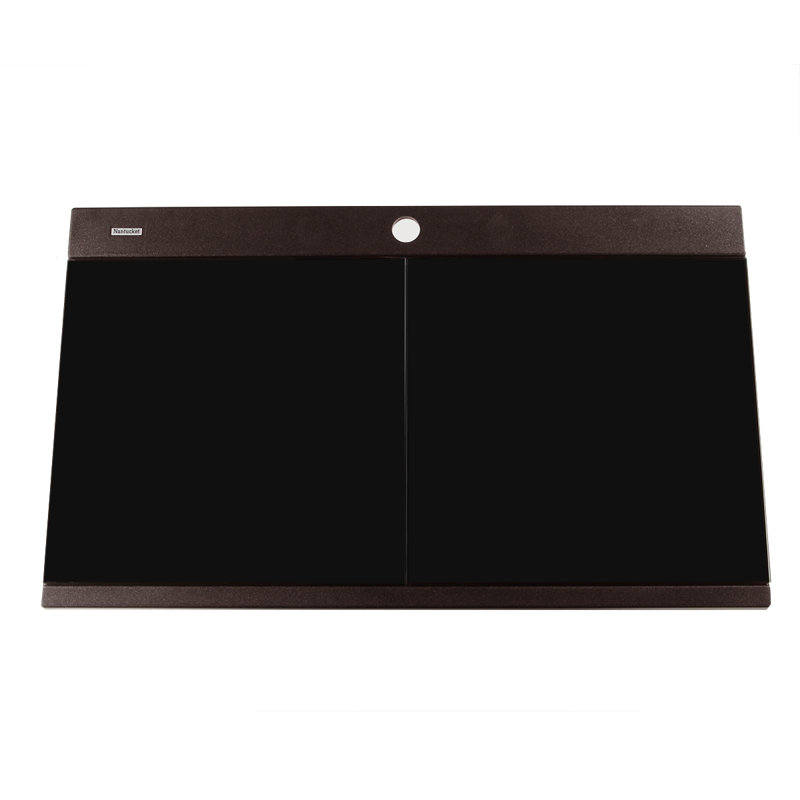 Plymouth 34'' L Double Basin Kitchen Sink, Brown