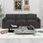 Canapé moderne à 3 places avec coussin épais, canapé rembourré confortable avec 2 coussins-160788851