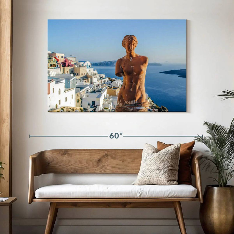 Statue Kavia d'Aphrodite à Santorin, H 32 po x l 48 po