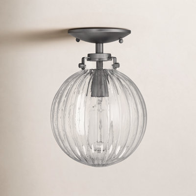 Kaydan 1-Light Dimmable Semi Flush Mount