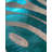 Aleksas Turquoise Metallic Zebra Cowhide Rug