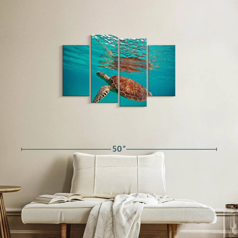 Brampt Floating Sea Turtle, 22" H x 36" W