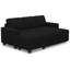 Canapé compact avec repose-pieds avec rangement et revêtement doux pour les petits espaces-1320048202