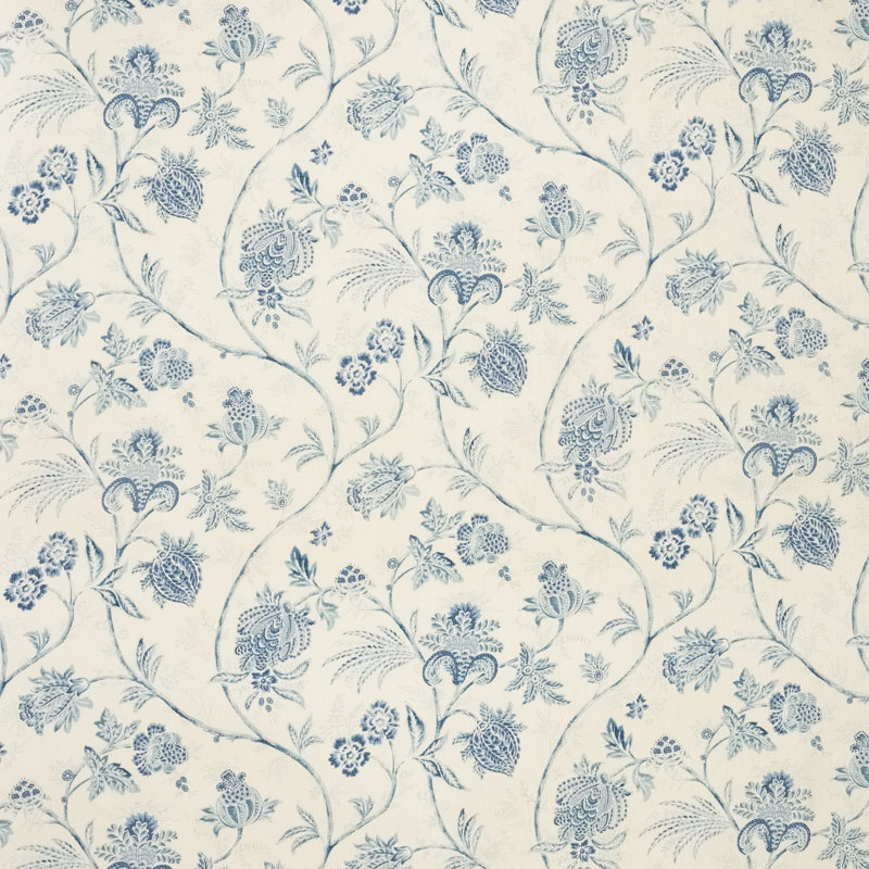 Tissu chinois Schumacher x Mark D. Sikes, Bleu porcelaine