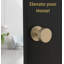 Poignée de porte Buena Mega Handles pour portes françaises, garde-manger et garde-robe - réversible avec rosette ronde pour toutes les tailles de porte-98727780