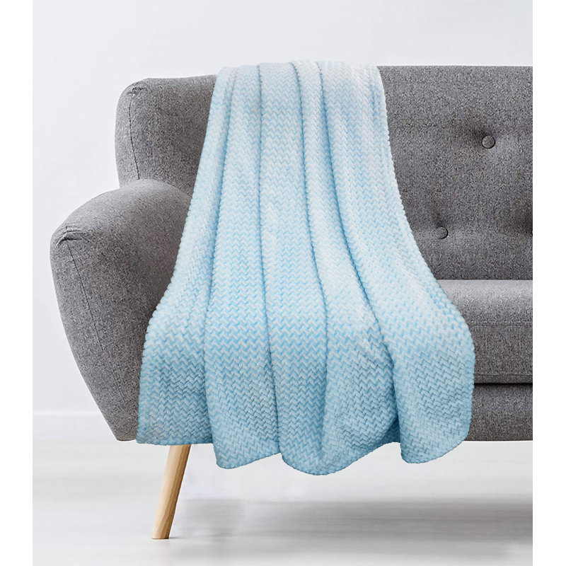 Jeté Deepak Tone on Tone, bleu
