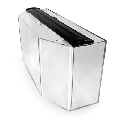 Chaires 26 gal Flatback Hexagon Acrylic Aquarium Combo Set with LED Lighting, 36" by 12" by 16" High
