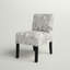 Chaise d'appoint rembourrée moderne Akori