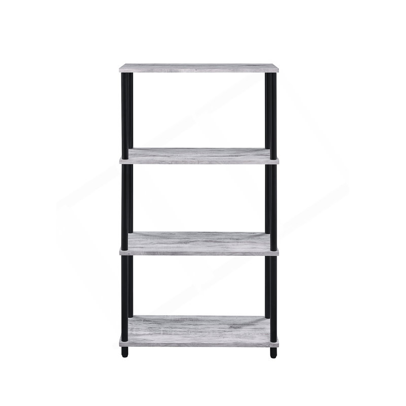 Nypho 4-Tier Industrial Bookshelf With Open Display Shelves And Durable Composite Wood Construction.