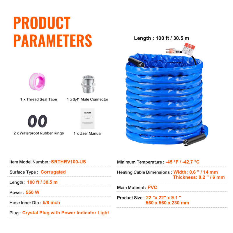 Plastic Hose Reel, 100'