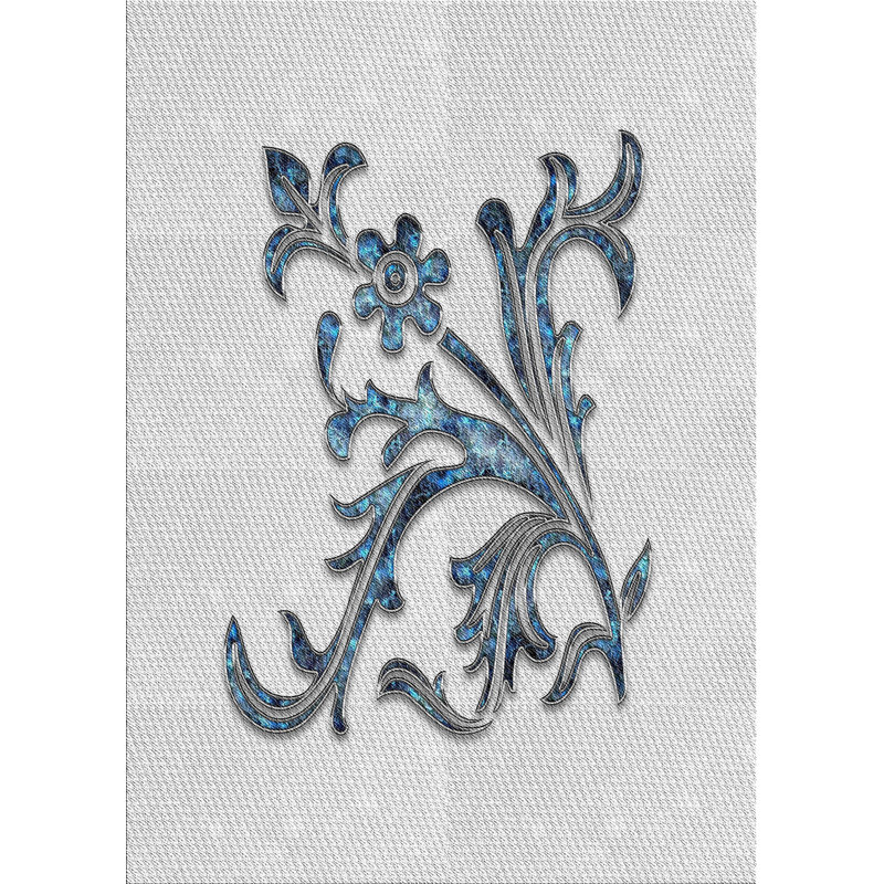 Floral Indoor Rug, Rectangle 2' x 4'