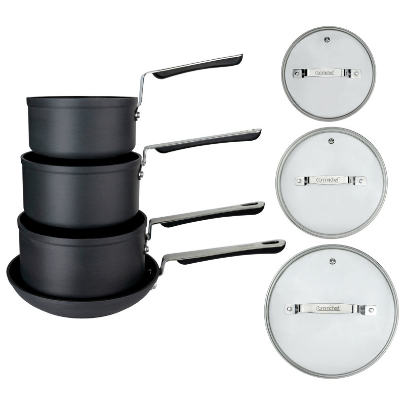 Commichef  4-Piece Cookware Set, Black