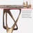 Modern Sintered Stone Dining Table with Metal Fram-112772952