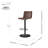 Rathbone Swivel Adjustable Height Counter Stool with Metal Frame-1435228139