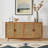 56.8" W Solid and Manufactured Wood TV Stand -2020493059