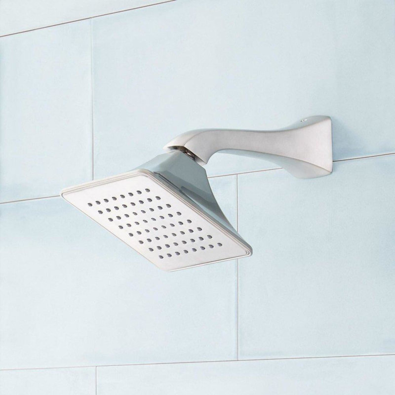 Vilamonte Square Shower Head - Brushed Nickel, Brushed Nickel
