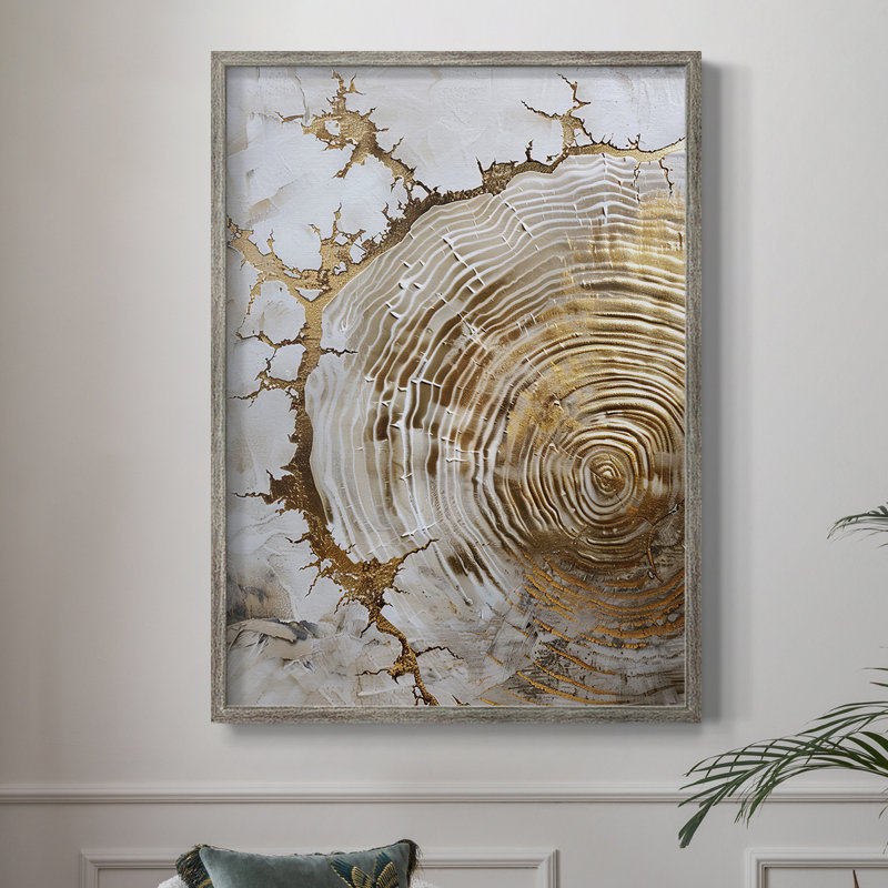 Reproduction encadrée ABSTRACT Series Cxxix - bois massif, H 11 po x l 9 po