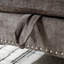 Canapé modulaire gris foncé avec accoudoirs carrés, housse en chenille, accoudoir de rangement moderne à 3 places, gris, dossier, convertible-905358397-905358396