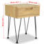 Lou 40cm W Solid Wood Bedside Table