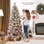 Arbre de Noël enneigé The Holiday Aisle® avec aiguilles de pin 680 branches et 200 lumières DEL-1601805761