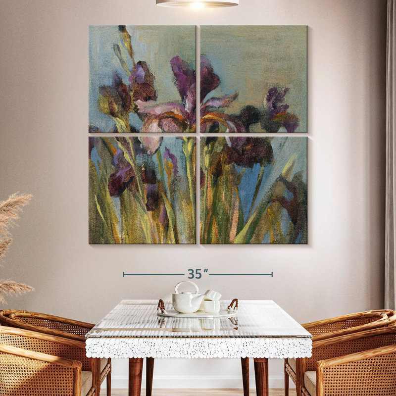 Harnek Spring Iris I, 50" H x 50" W