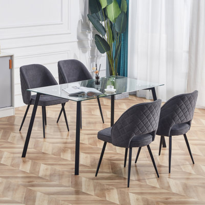 Gavins Metal Base Dining Table