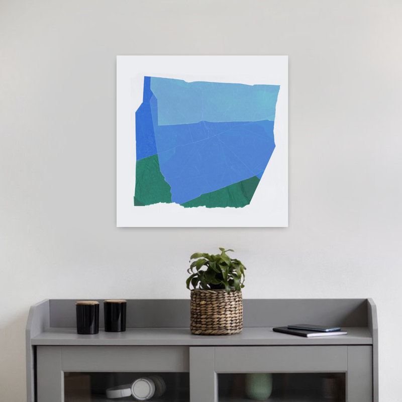 Cobalt Plane I by PI Studio - Wrapped Canvas Print, 45.72 cm H x 45.72 cm W