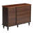 Melesio Retro 3 Door Storage Cabinet  Sideboard Buffet With Plaid Pattern Front-1088689869