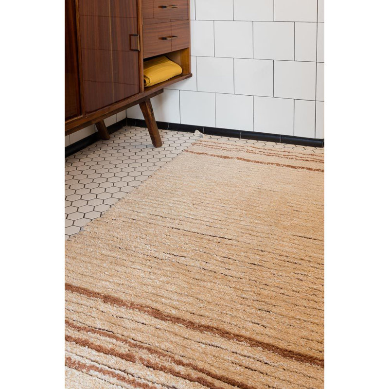 Reversible Washable Rug Twin Toffee, Rectangle 2'7" x 4'7"