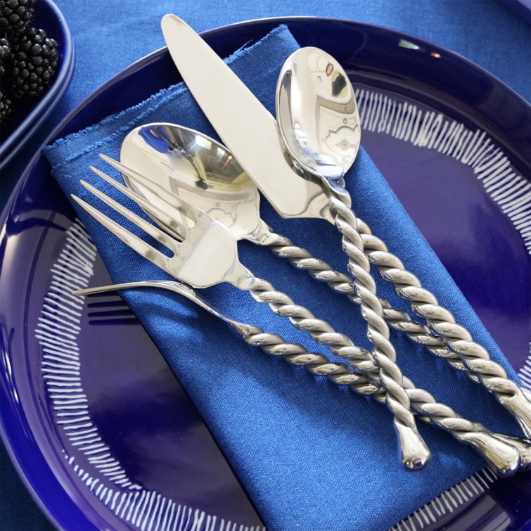 Personalized Cutlery Set Tear Drop Cutlery Set 5 Piece Hostess Set
