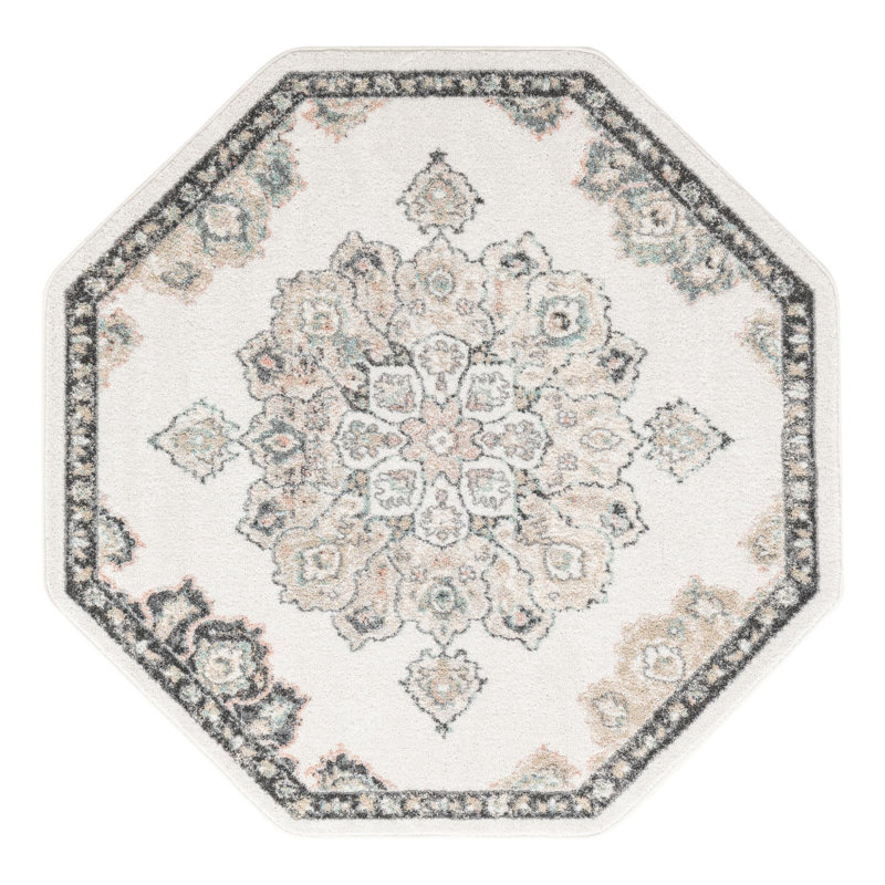 Oriental Indoor Rug, Octagon 5' x 5'
