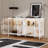 Modern Accent Cabinet With Tempered Glass Doors, Adjustable LED Lighting, And Ample Storage-1803016452