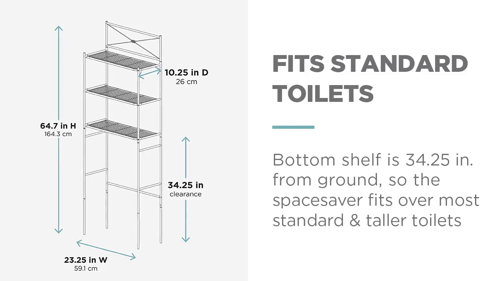 Zenith Home Cross Style Spacesaver Bathroom Shelf, Satin Nickel