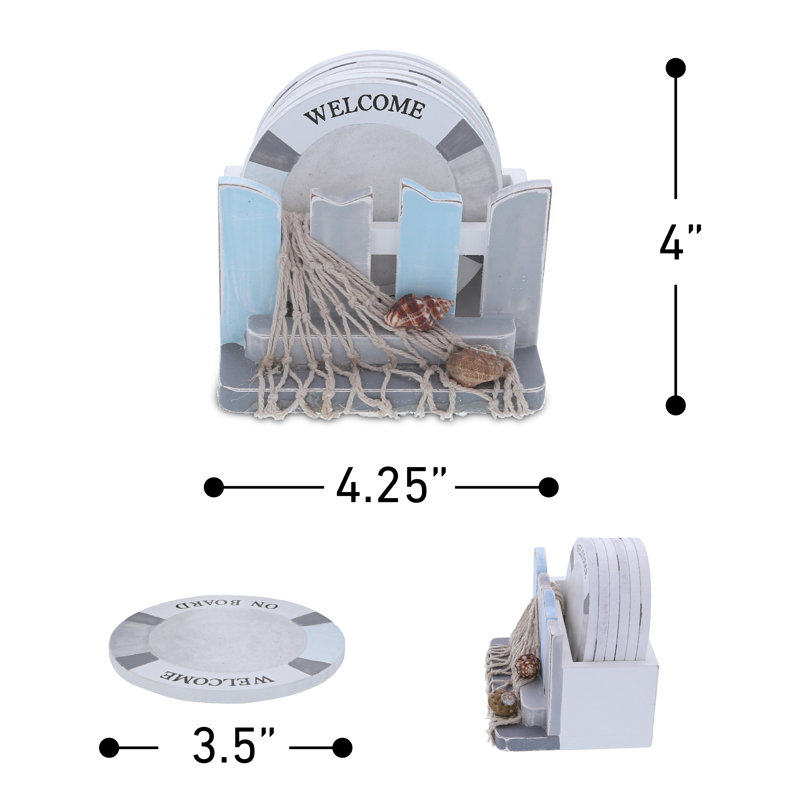 Ensemble de sous-verres Moonlight avec support