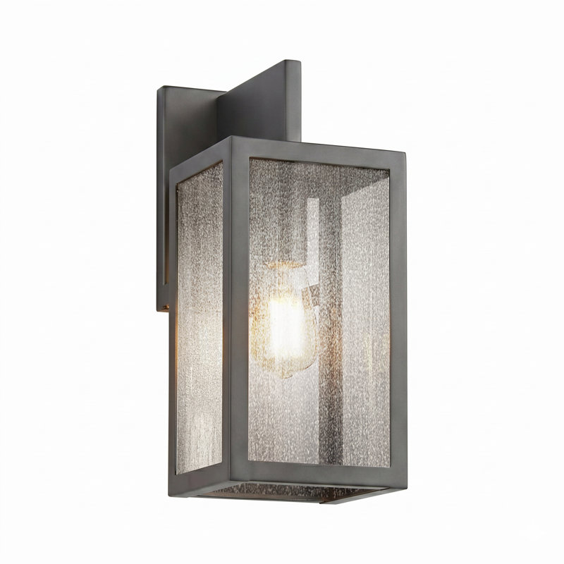 Applique murale Brass Traditions - Westbrook - 1 lumière - 33 cm - Gris anthracite - Laiton massif - Design original, Seeded