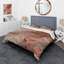 Chocolat Dreams Terra Cotta Watercolor - ensemble de housse de couette abstrait - microfibre de polyester-110398099