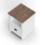 Classeur 22 tiroirs 22 po, aucun assemblage requis, fini jasmin et bois de grange
