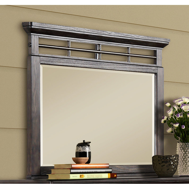Miroir rectangulaire, miroir horizontal, miroir de commode pour la maison