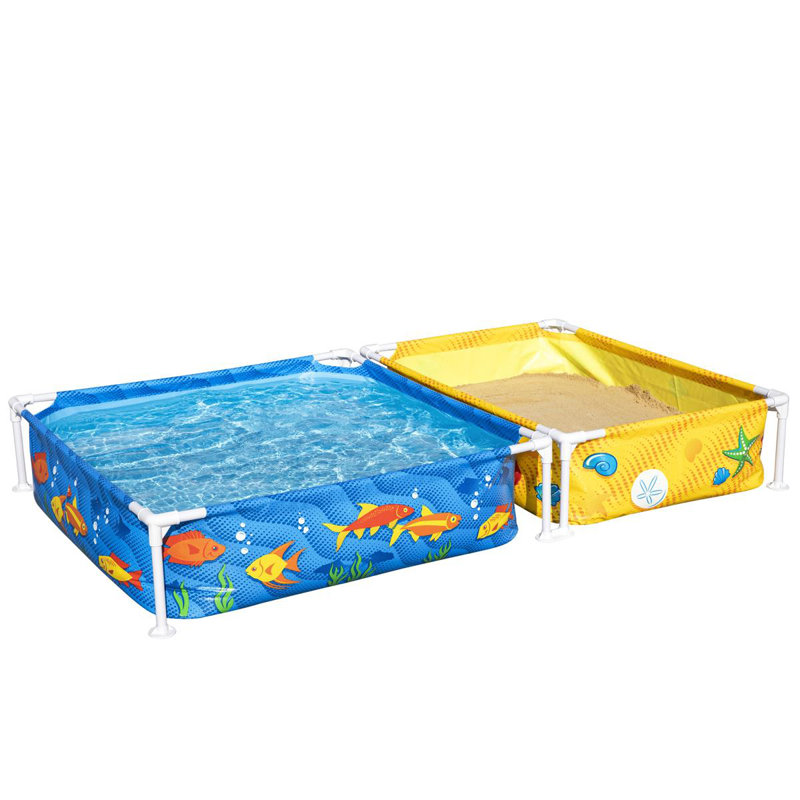 Steel Rectangle Frame Set Pool 30cm H x 122cm W x 122cm L