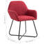 Chaise de salle à manger rembourrée avec pieds en métal pour le salon-497744697-521147432