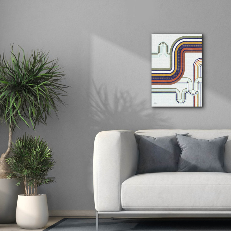 «Retro Subway 1» par Melissa Averinos, art mural sur toile, H 26 po x l 18 po x P 0,75 po