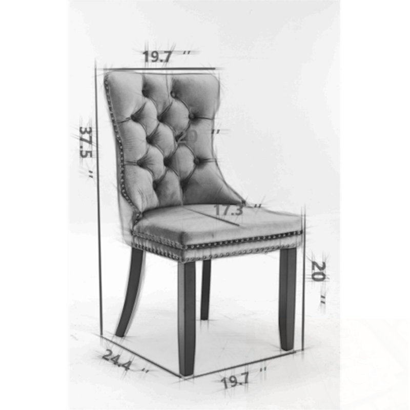 Ensemble de 2 tapis en velours Cleland avec dossier haut de gamme, Bleu, Noir